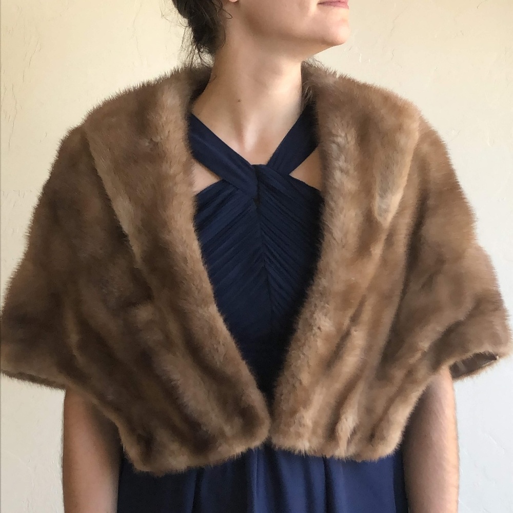 Mink fur stole